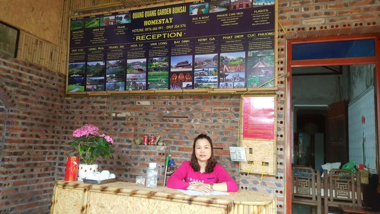 Quang Quang Garden Bonsai Homestay Ninh Binh Exterior foto